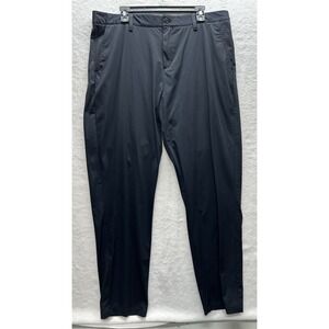 Swet Tailor Mens Size 38 Black Tech Commuter Chino Pants (S9)